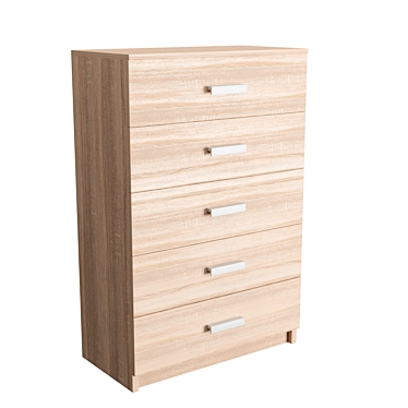 Modern Chest of Drawers: Available in 2 Colors 3D model image 1 