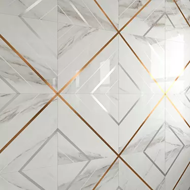 Luxurious Calacatta Tiles for Elegant Spaces 3D model image 1 