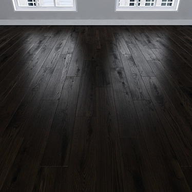 Dark Oak Parquet: Herringbone, Linear & Chevron 3D model image 1 