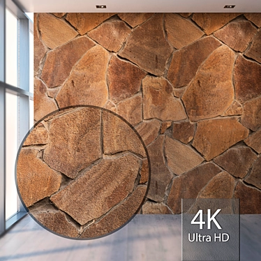 Seamless Natural Stone Texture 3D model image 1 