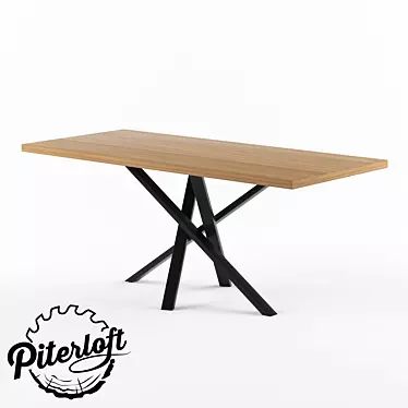 Industrial Loft Table "Jackson 3D model image 1 