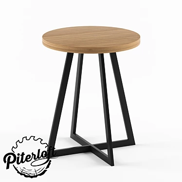 Industrial Loft Table "Calgary 3D model image 1 