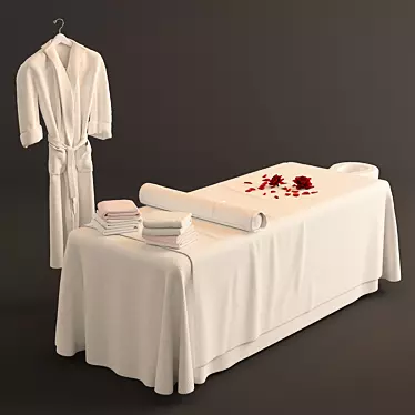 Lux Spa Bed Massage Table 3D model image 1 