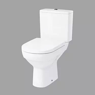 Compact Toilet: City New Clean On 3D model image 1 