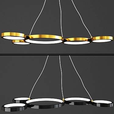 Modern Ceiling Light Set 3D model image 1 