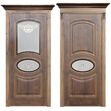 Elegant Florence Porte Vista Doors 3D model image 1 