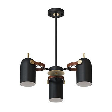 Industrial Bullet Chandelier 3D model image 1 