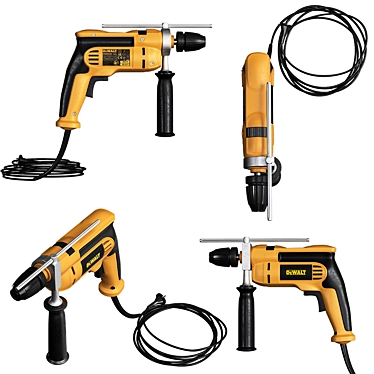 Dewalt High-Poly Hammer Drill 3D model image 1 