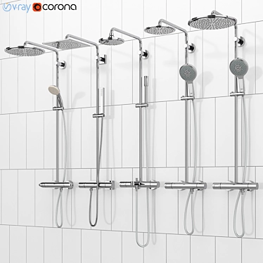 GROHE Rainshower Set 37: Ultimate Shower Luxury 3D model image 1 