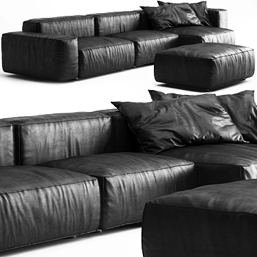 Living Divani NeoWall  Modern Minimalist Sofa 3D model image 1 