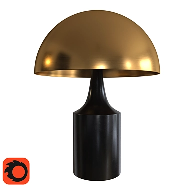 Vintage-inspired Hudson Table Lamp 3D model image 1 