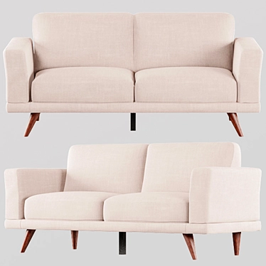 Modern Mid-Century Furniture Set 3D model image 1 