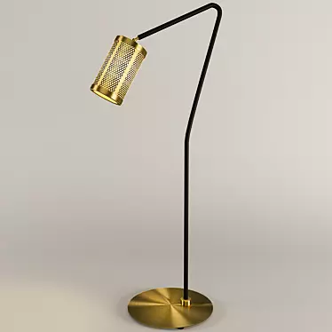 CTO Lighting Pierre: Elegant Bronze Floor Lamp 3D model image 1 