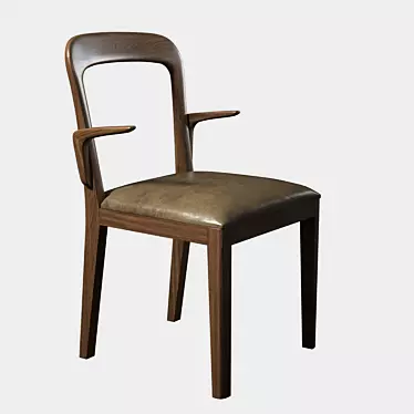 Modern Upholstered Gaya Chair 3D model image 1 