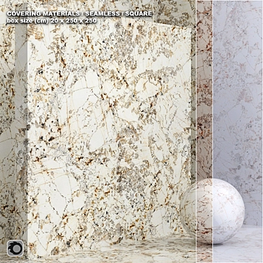 Seamless Granite Stone Set 3D model image 1 