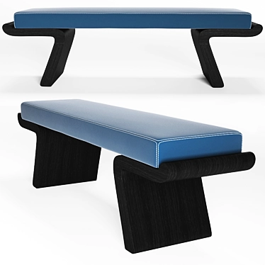 Calme Plat Liaigre: Sleek Bench Design 3D model image 1 