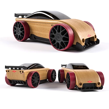 Automoblox C9R - Stylish Toy Car 3D model image 1 