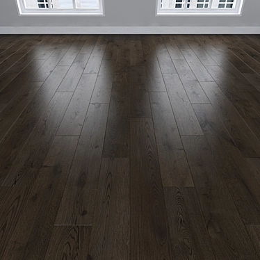 Oak Parquet: Herringbone, Linear, Chevron 3D model image 1 