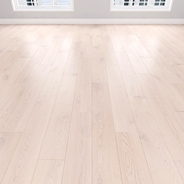 Cream Oak Parquet: Herringbone, Linear, Chevron 3D model image 1 