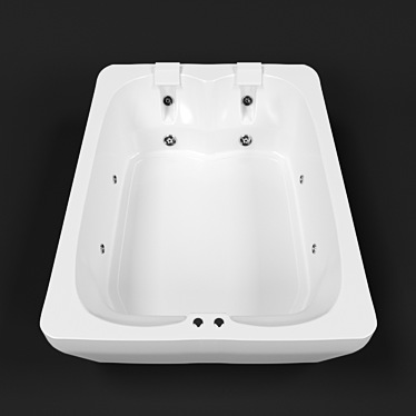 Luxurious Jacuzzi Cetra: Perfect for Relaxation 3D model image 1 