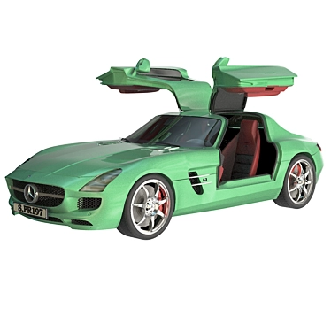 Luxury Mercedes SLS Coupe 2014 3D model image 1 