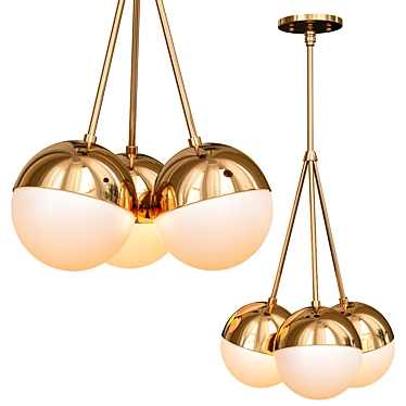 Elegant Sia Chandelier: 2013 Version 3D model image 1 