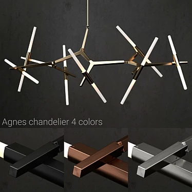 Agnes 14-Light Chandelier - Modern Classic Lighting 3D model image 1 