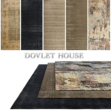 Luxury Carpet Set by DOVLET HOUSE 3D model image 1 