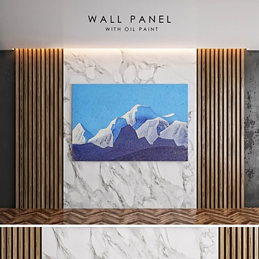 Versatile Wall Panel: 3ds Max & OBJ 3D model image 1 