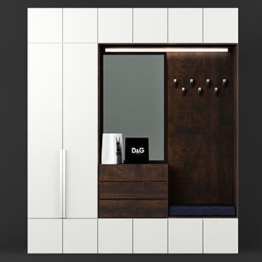 Title: Hallway Composition 03: Modern Elegance 3D model image 1 