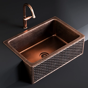 Rustic Farmhouse Sink Mixer: Pieta 3D model image 1 