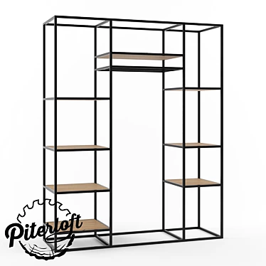 Modern Loft Wardrobe: "Thompson 3D model image 1 