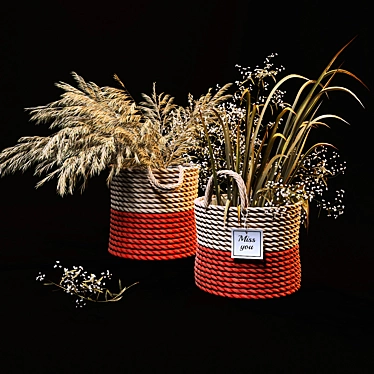 Wild Harvest Bouquet Set 3D model image 1 