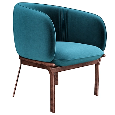 Elegant Grace Armchair Mdd 3D model image 1 