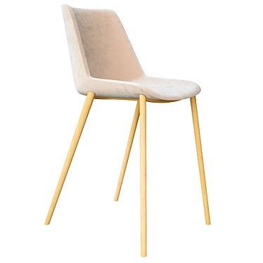 Aiku Fabric Chair: Modern Elegance for Your Space 3D model image 1 