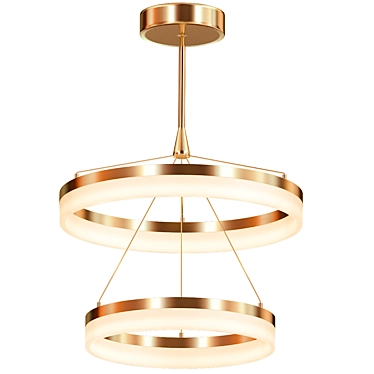 Golden Glow Keplar Pendant 3D model image 1 