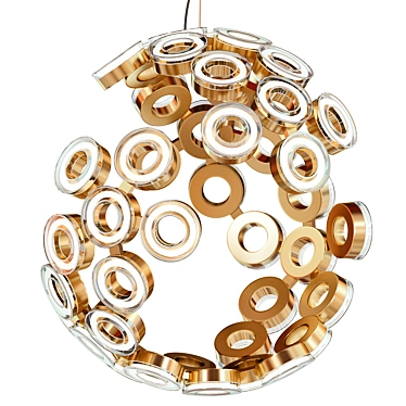 Glendale Gold LED Chandelier 3D model image 1 