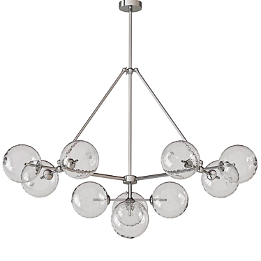 Elegant Crystal Chandelier: Bermude 3D model image 1 