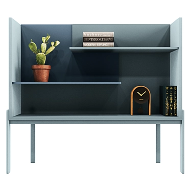 Modern Minimalist Bookshelf by MSDS Studio 3D model image 1 