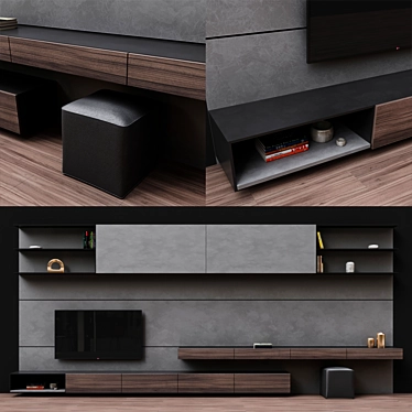 Zona 32 TV: Sleek and Spacious 3D model image 1 