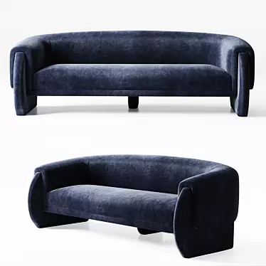 Stylish Luke 240 Sofa 3D model image 1 