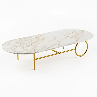 Elegant Minotti Ring Table 3D model image 1 
