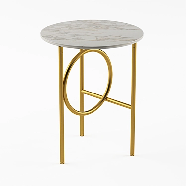 Elegant minotti ring table 3D model image 1 