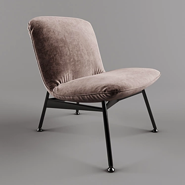 Elegant Chiado Armchair 3D model image 1 