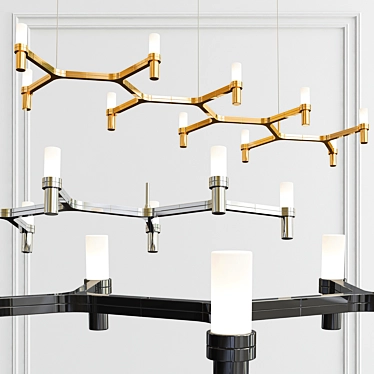 Elegant Plana Linea Suspension 3D model image 1 