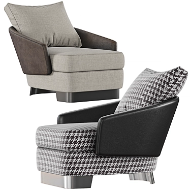 Elegant Minotti Lawson Armchair 3D model image 1 