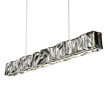 Sleek LED Pendant Light with Long Cable - Tab.u Luce 3D model image 1 