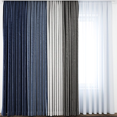 Elegant Curtain Model: Highly Detailed 3D model image 1 