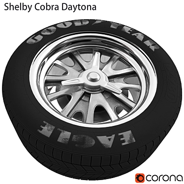 Legendary 1964 Shelby Daytona Cobra Wheel 3D model image 1 