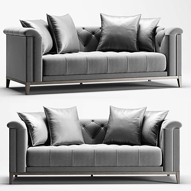 Elegant Cesare Sofa by Eichholtz (231x97x75) 3D model image 1 